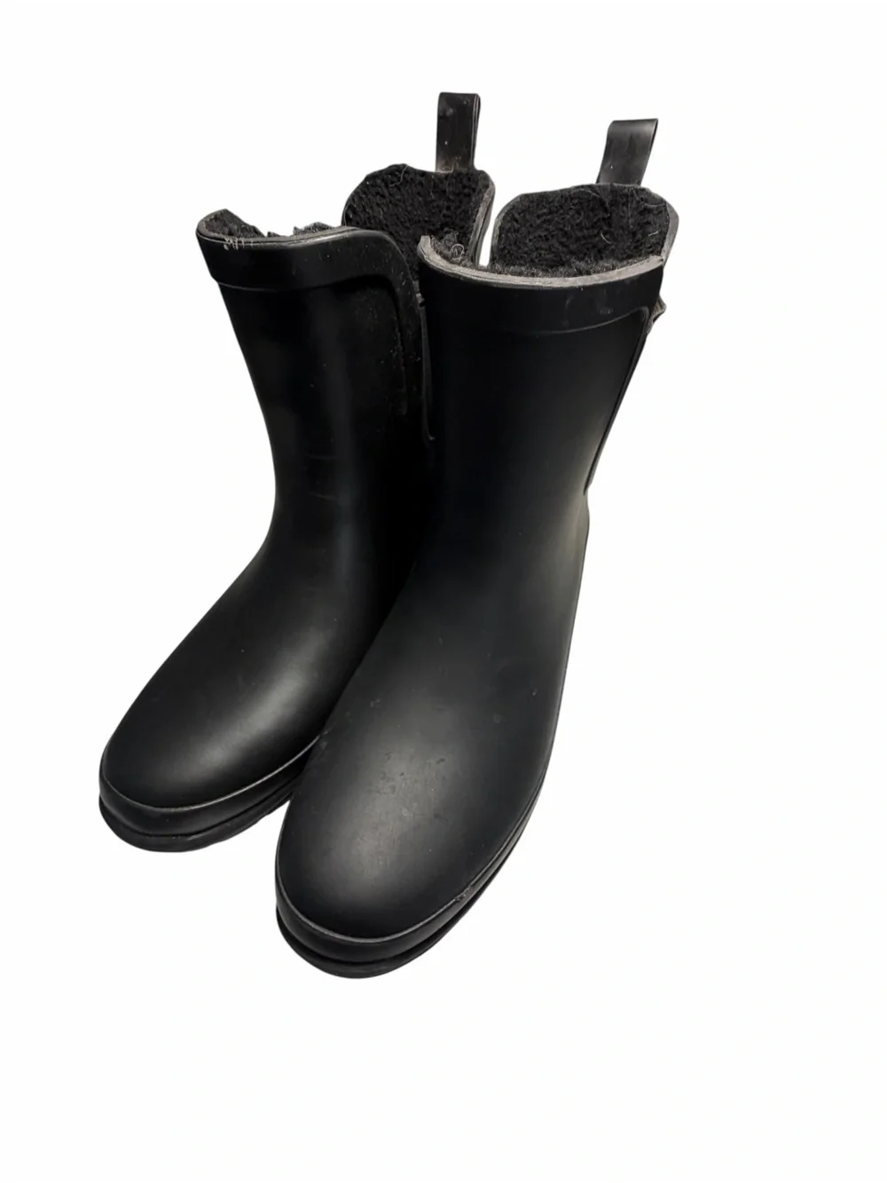 Eddie Bauer Hailey Women’s Black Waterproof Lined Rain Boots Sz 9
